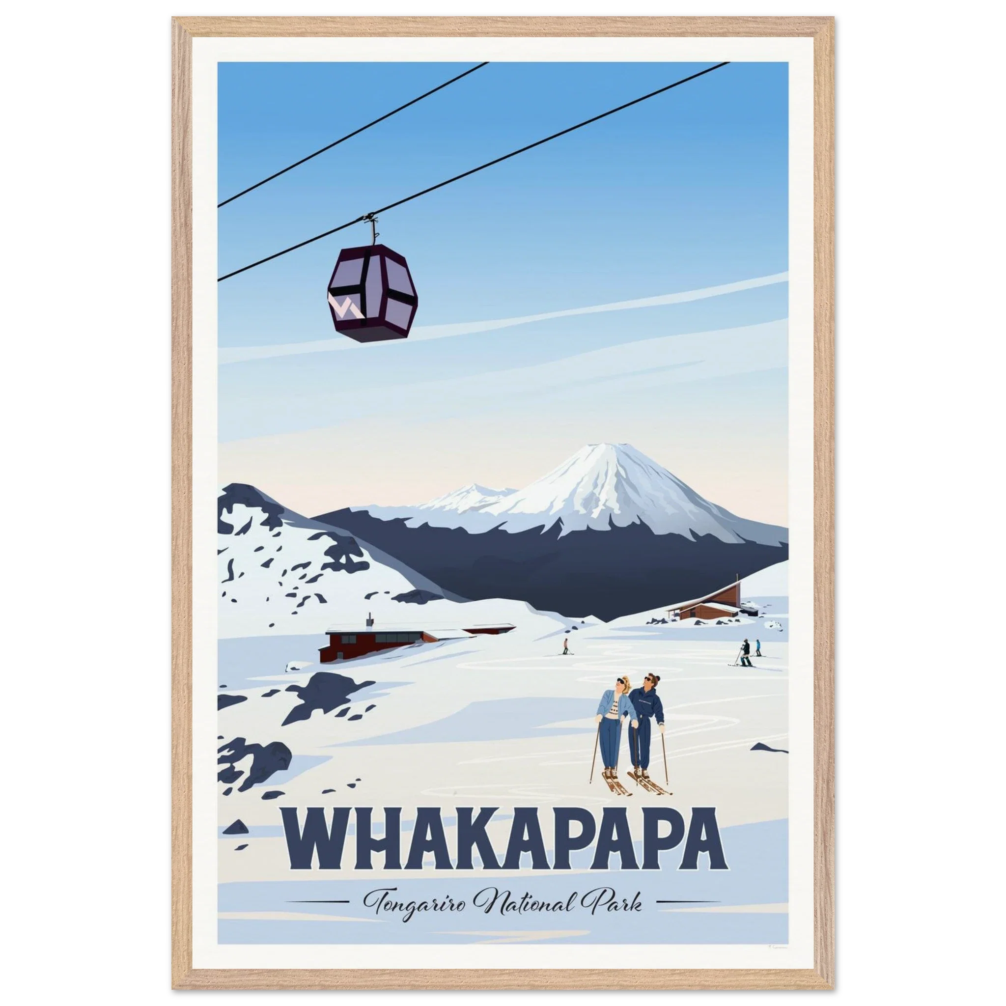 Whakapapa, Tongariro National Park Travel Poster