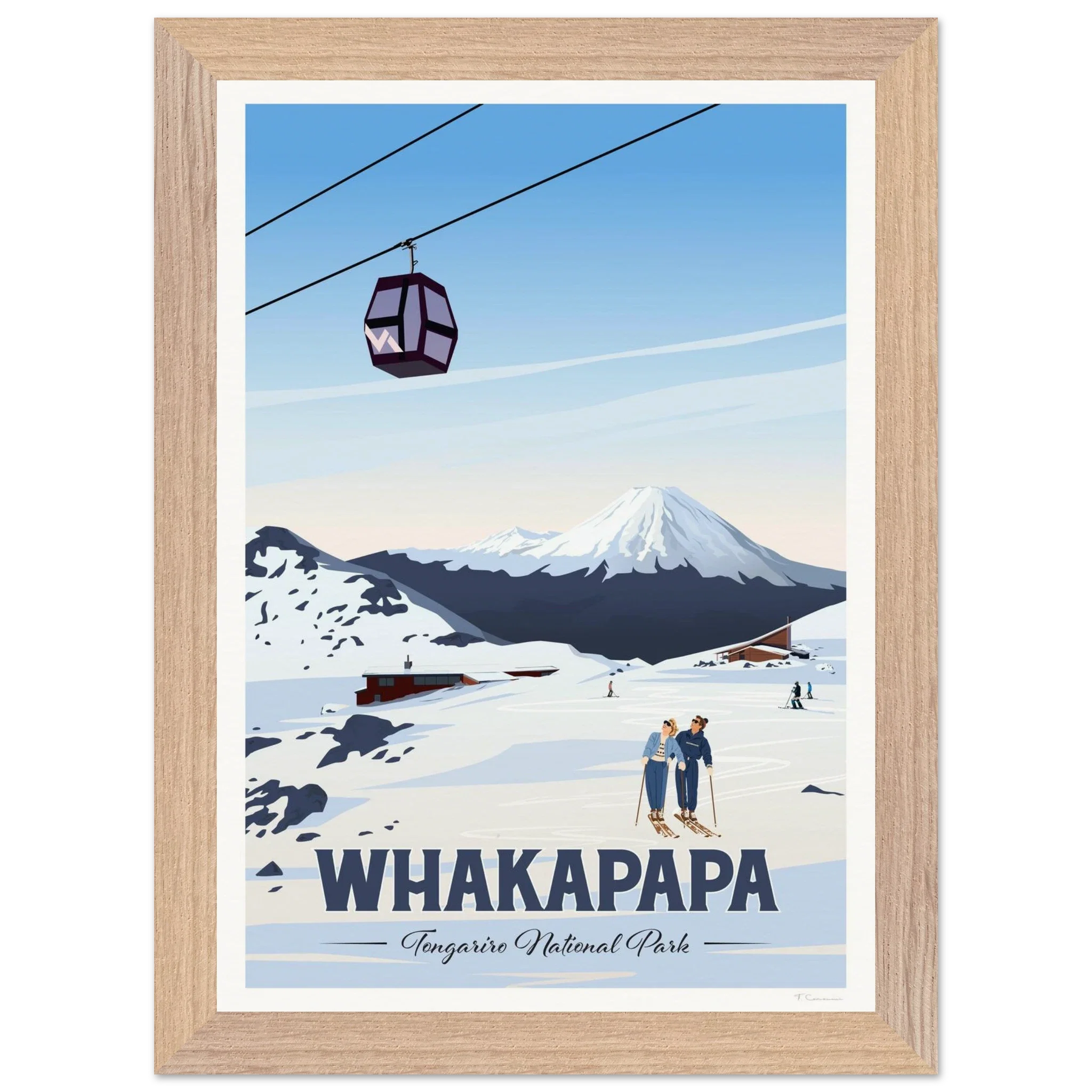 Whakapapa, Tongariro National Park Travel Poster