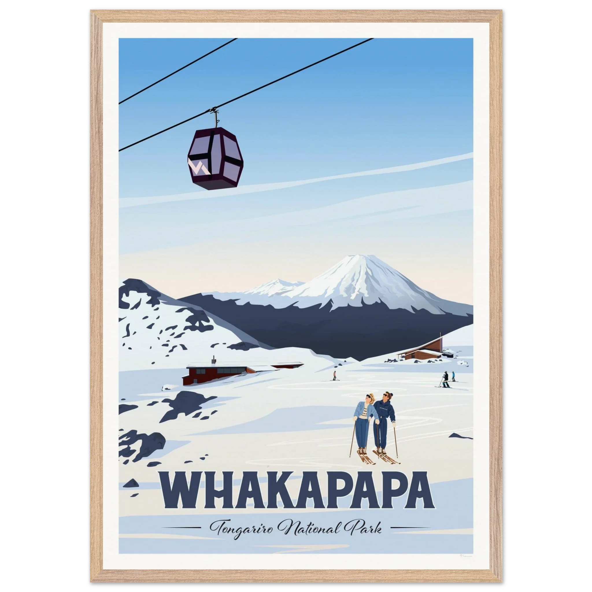 Whakapapa, Tongariro National Park Travel Poster