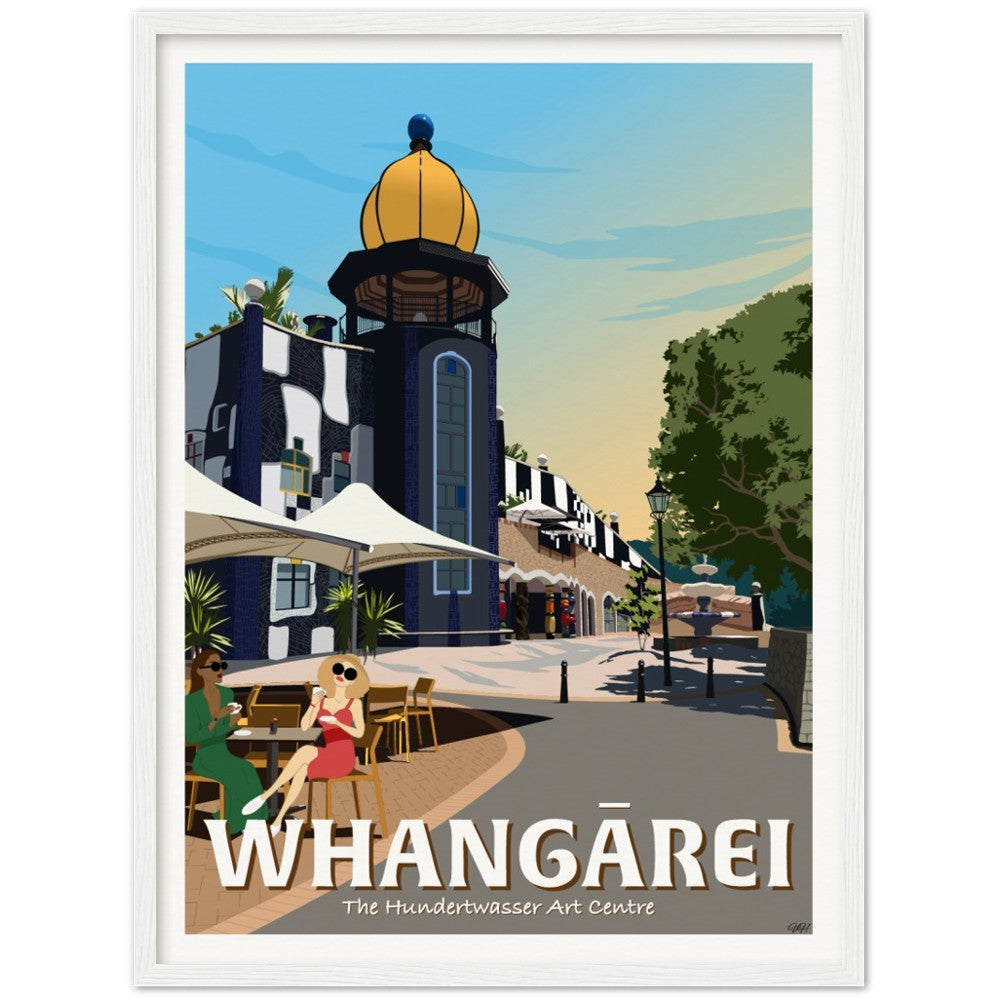 Whangārei - The Hundertwasser Art Centre - Travel Poster, New Zealand