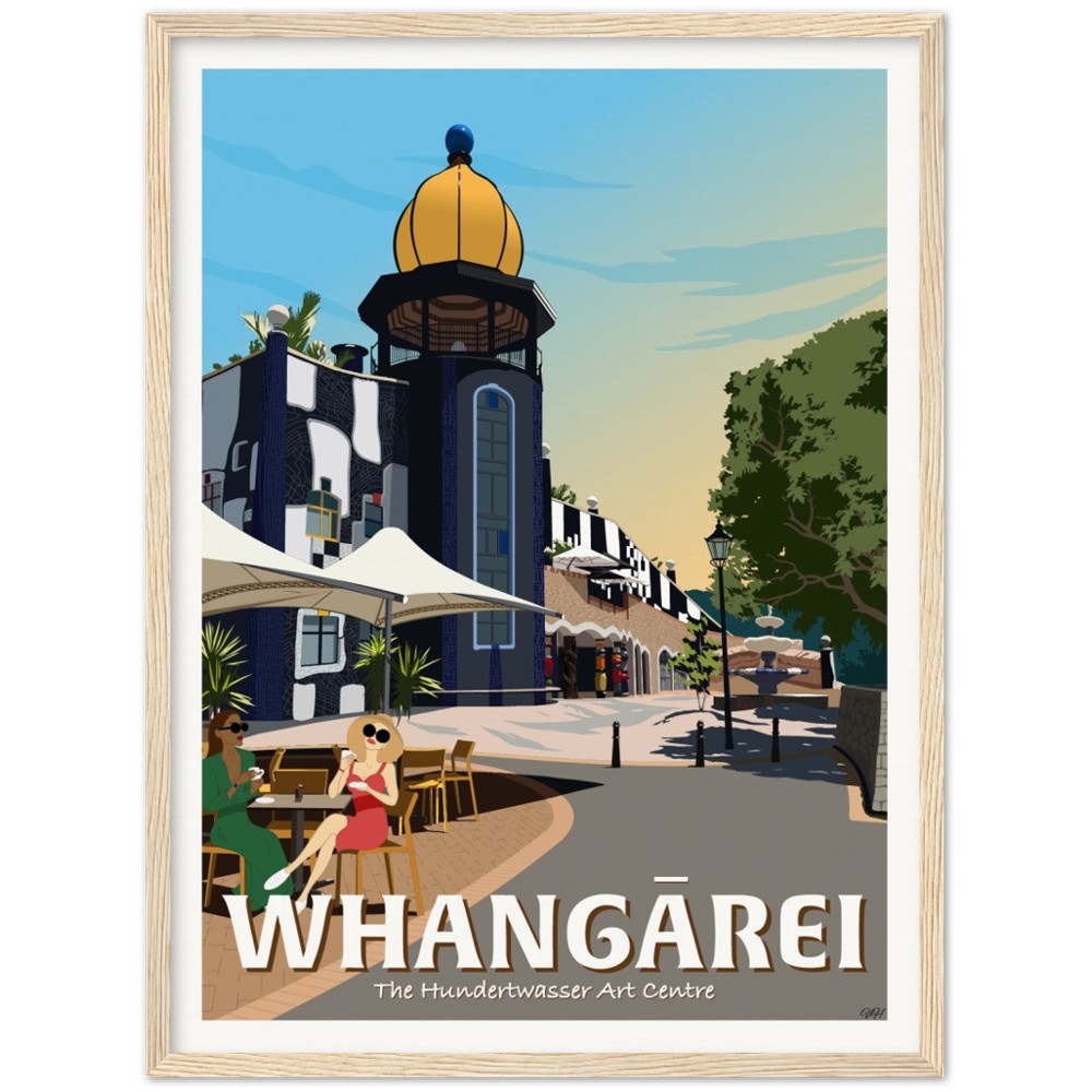 Whangārei - The Hundertwasser Art Centre - Travel Poster, New Zealand