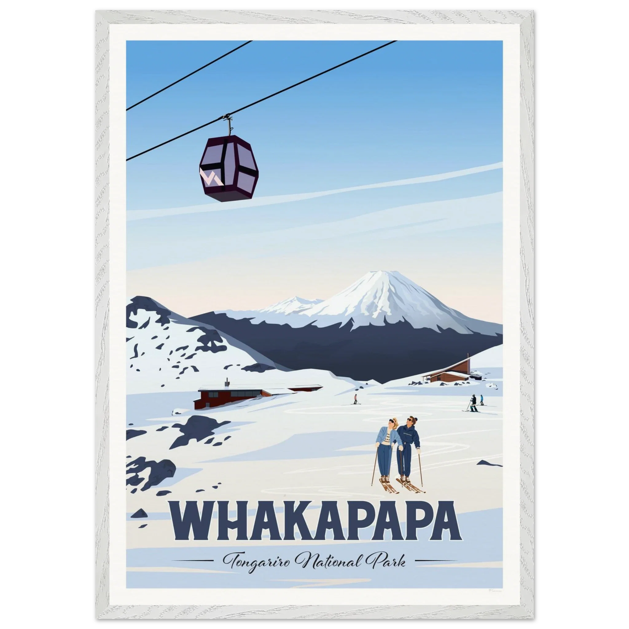 Whakapapa, Tongariro National Park Travel Poster