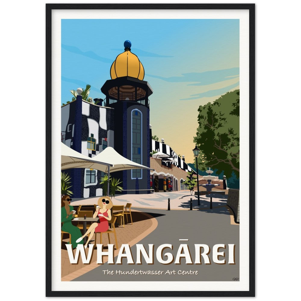 Whangārei - The Hundertwasser Art Centre - Travel Poster, New Zealand