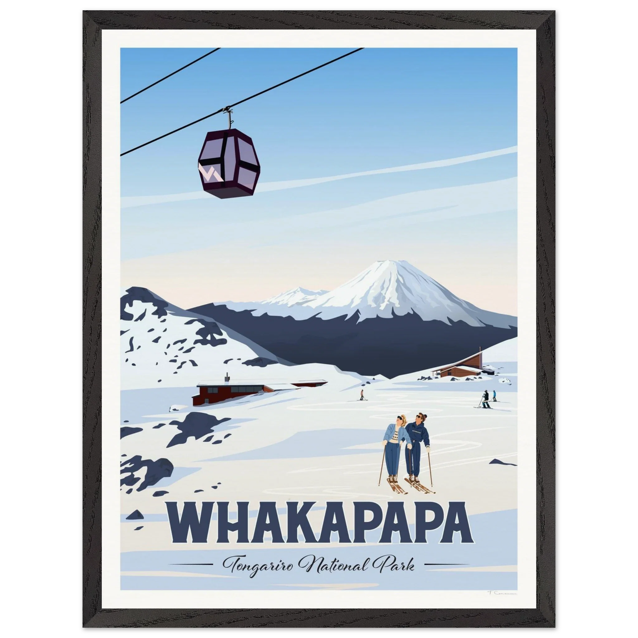 Whakapapa, Tongariro National Park Travel Poster