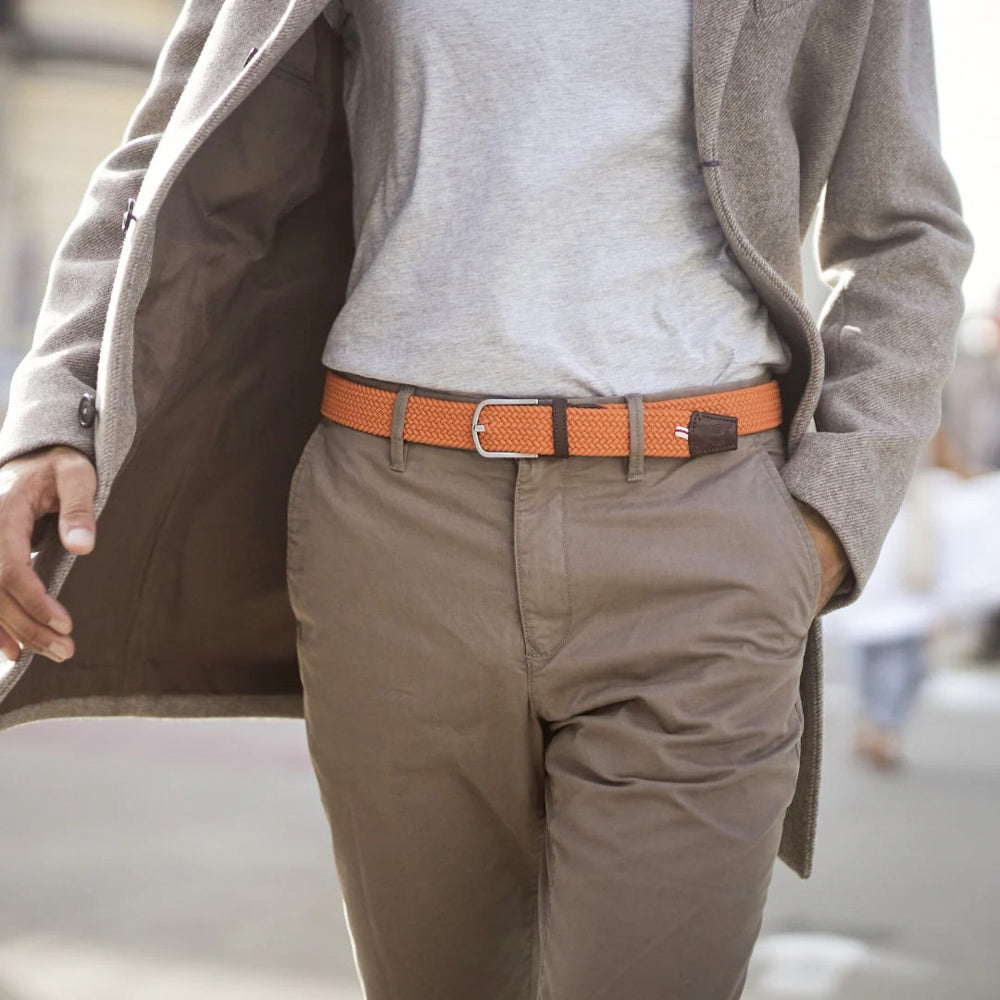 La Boucle Braided Belt - Amsterdam Orange