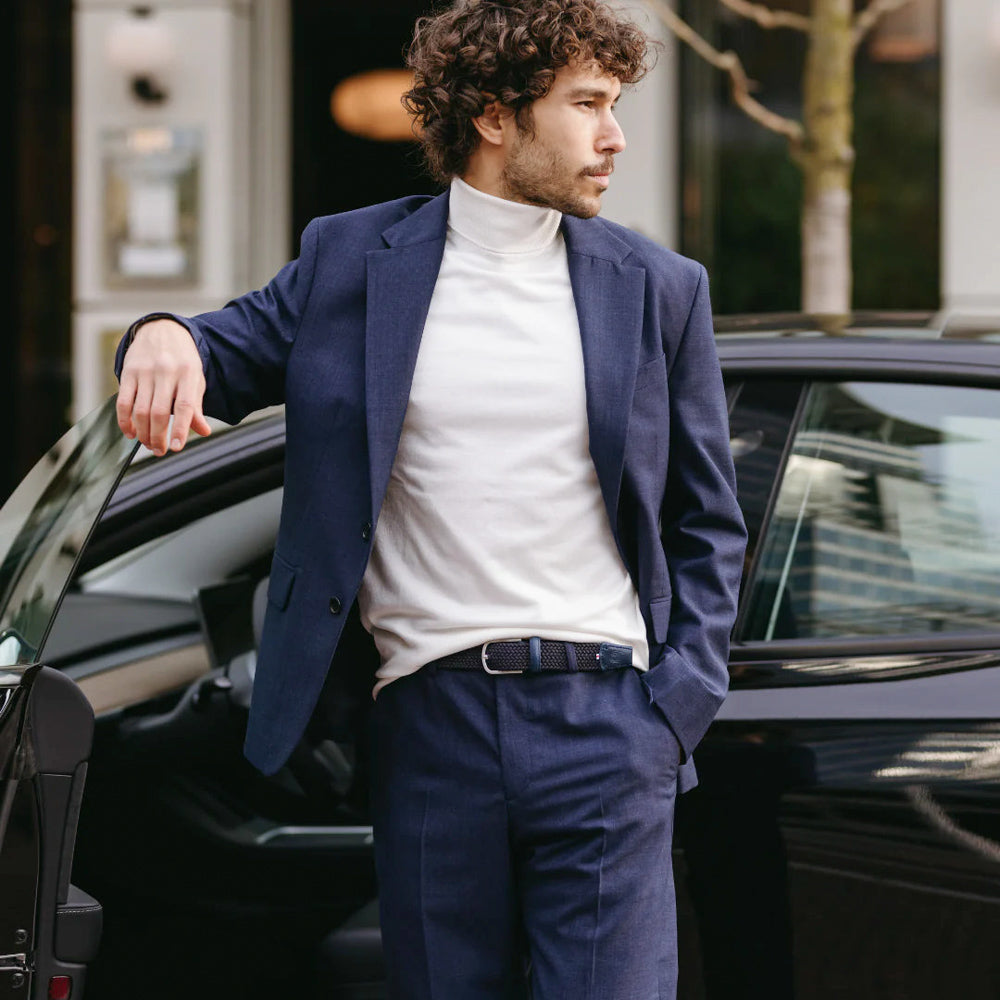 La Boucle Braided Belt - Gstaad Blue