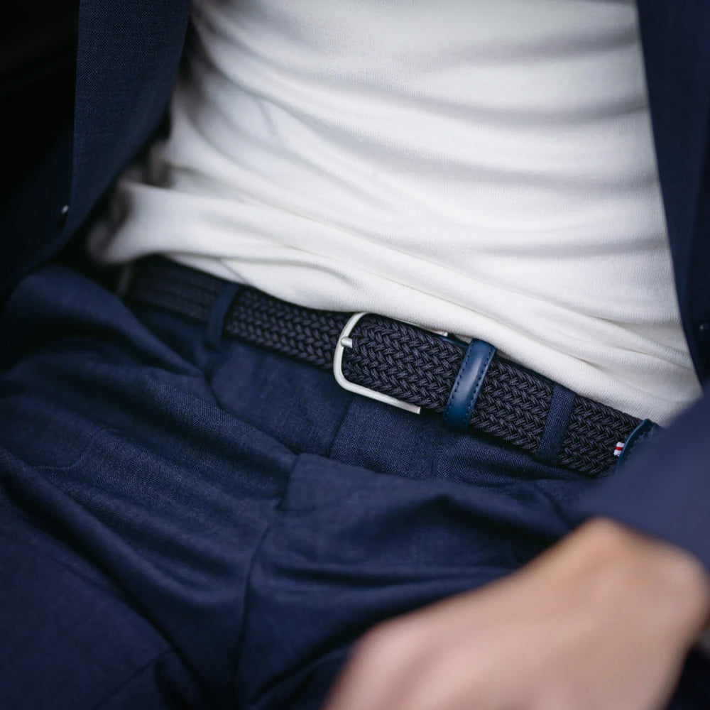 La Boucle Braided Belt - Gstaad Blue