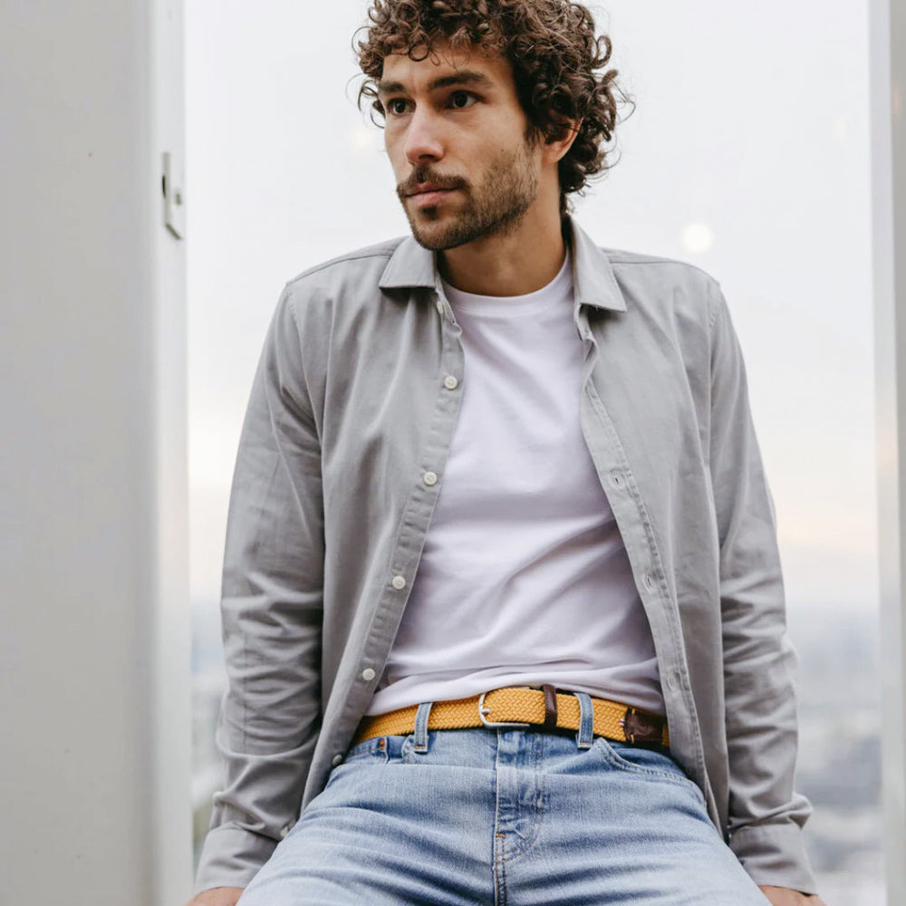 La Boucle Braided Belt - Zermatt Yellow