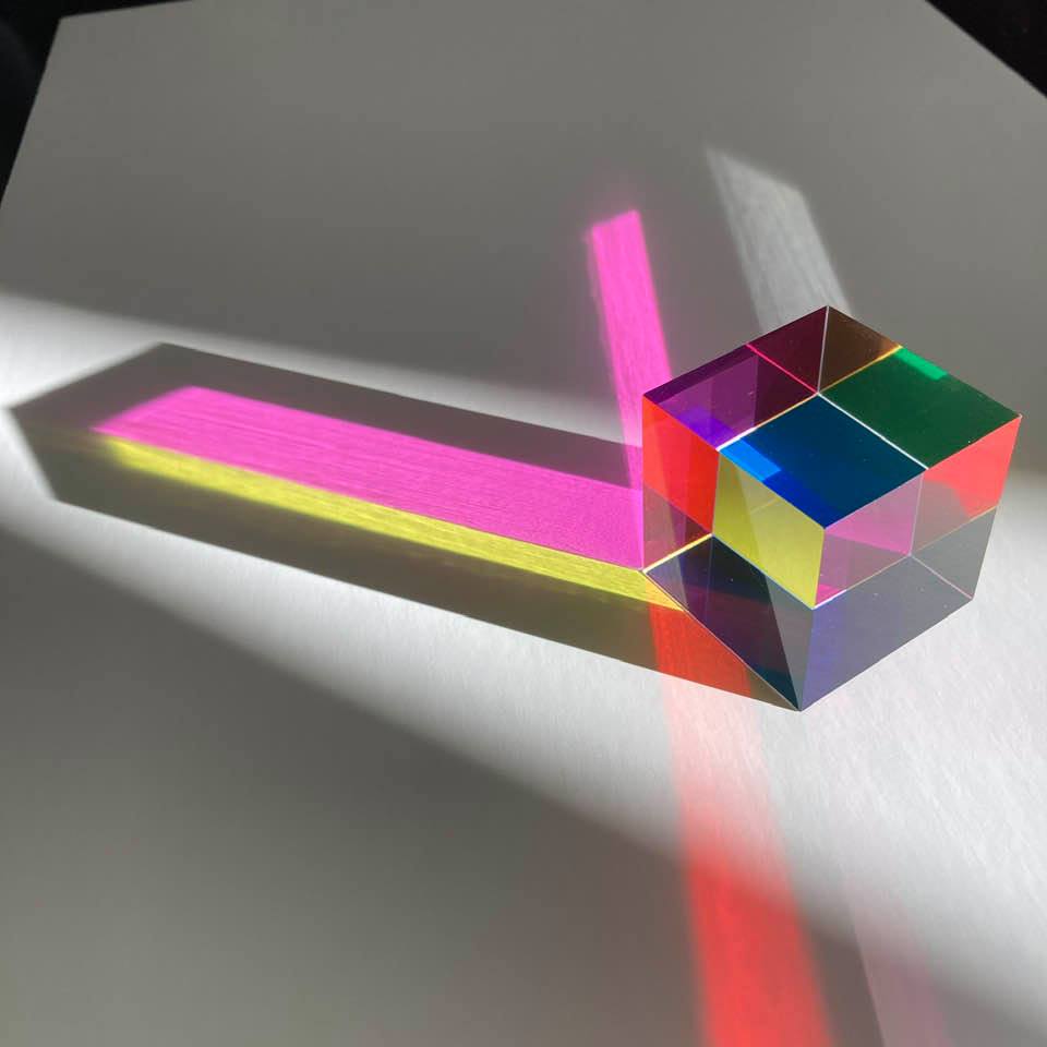 CMY Cubes original multi-coloured