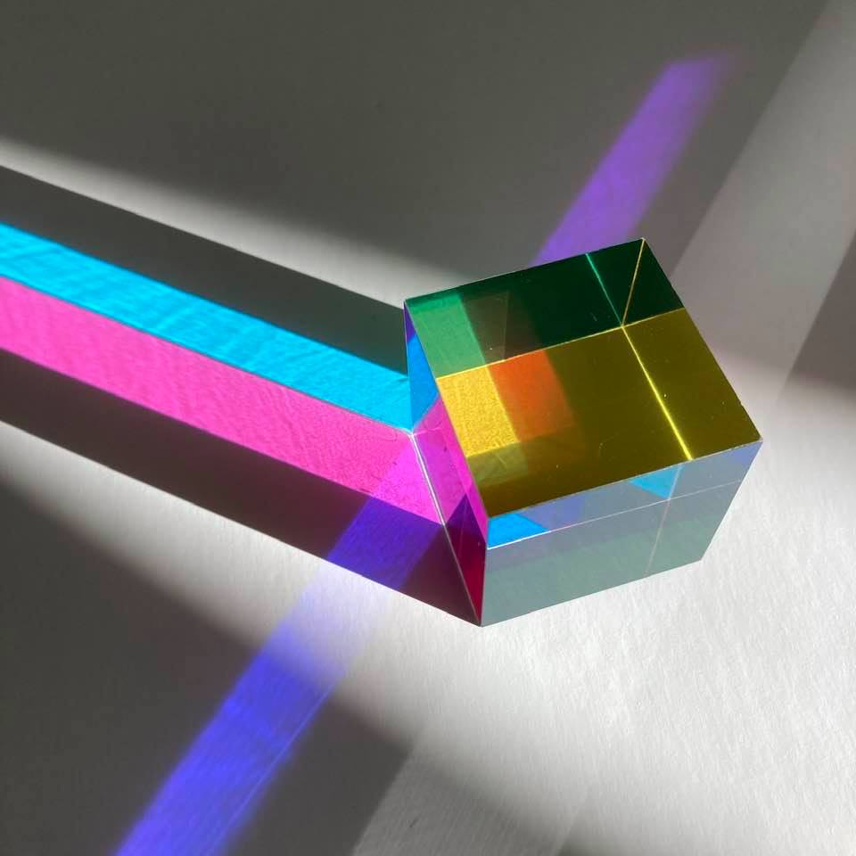 CMY Cubes original multi-coloured