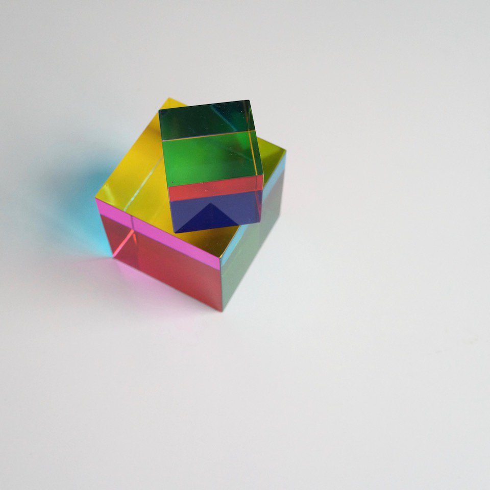 CMY Cubes original multi-coloured