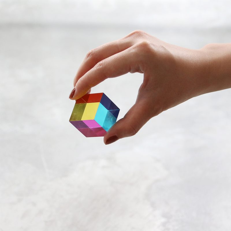 CMY Cubes original multi-coloured