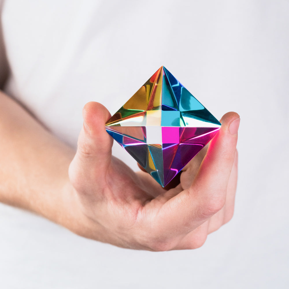 Aether from CMY cubes Multi-coloured octahedron