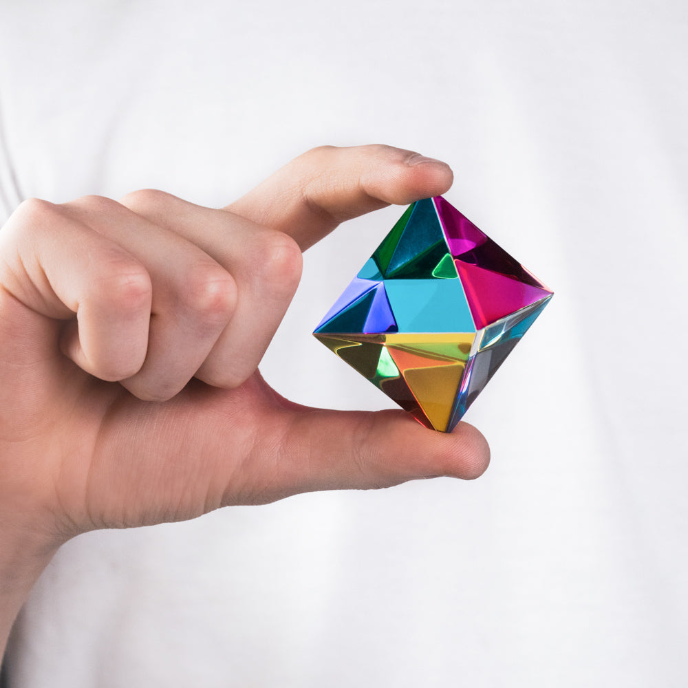 Aether from CMY cubes Multi-coloured octahedron