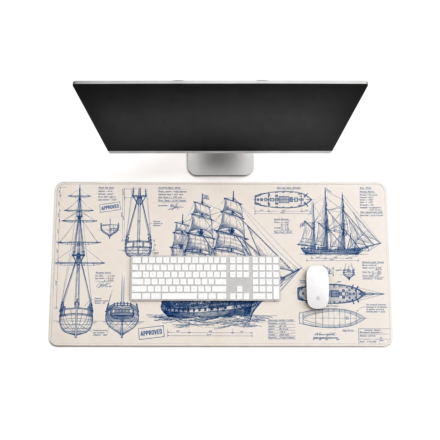 Sailing ship blueprint - Artevo