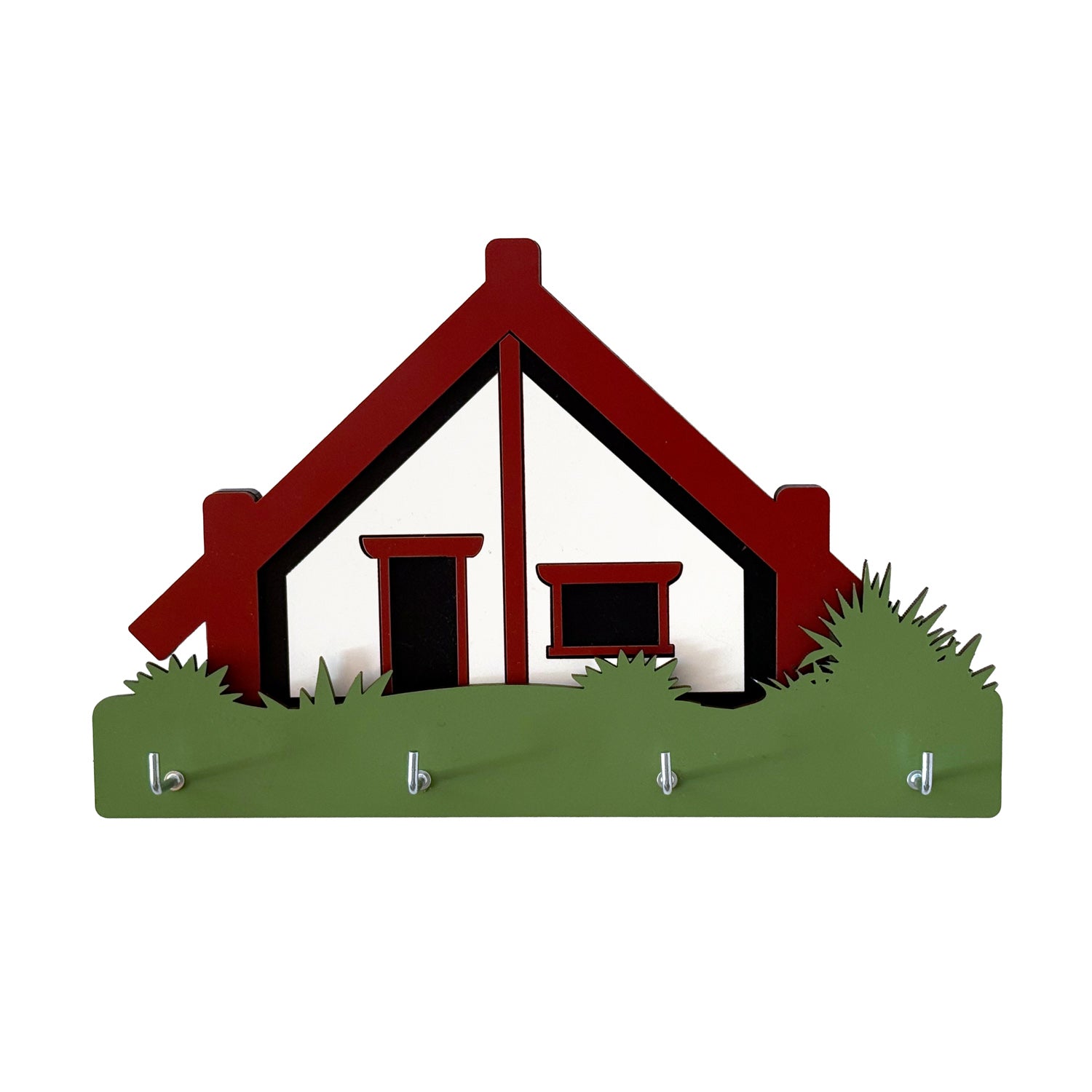 Māori Whare meeting house key--holder - Ian Blackwell New Zealand