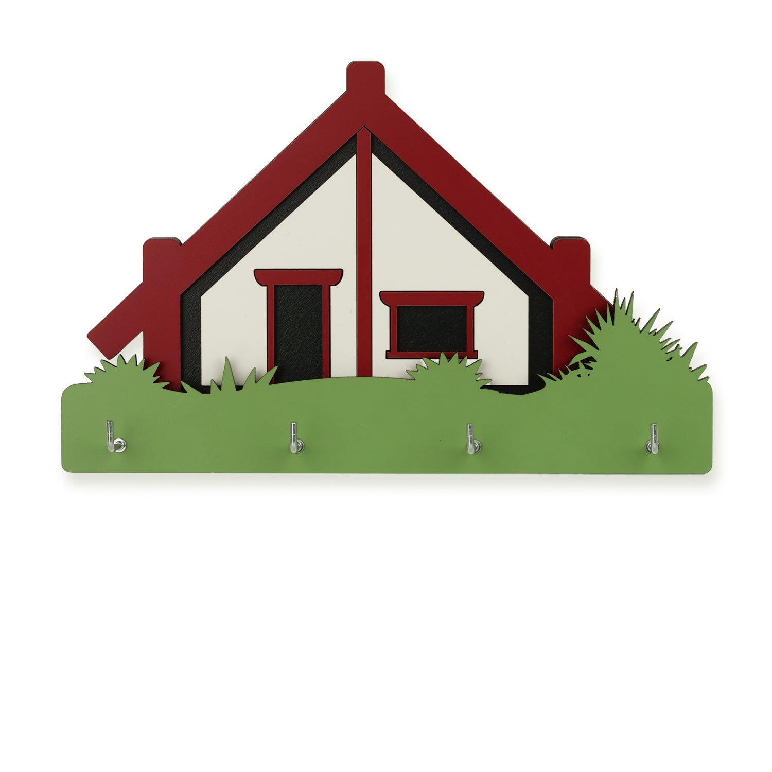 Māori Whare meeting house key-holder - Ian Blackwell - New Zealand