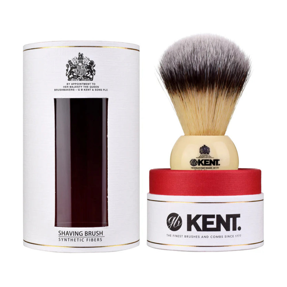 Kent Large Synthetic Shaving Brush - Ivory
