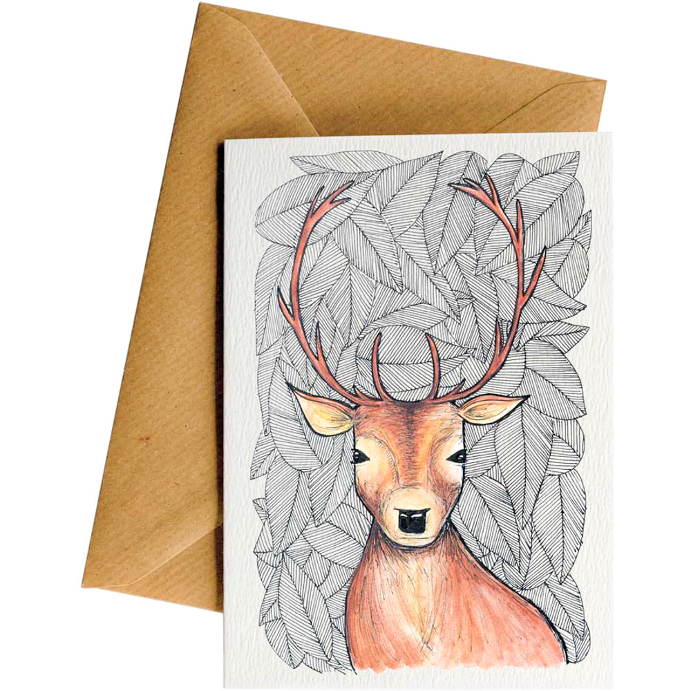 Little Difference Pattern Deer card