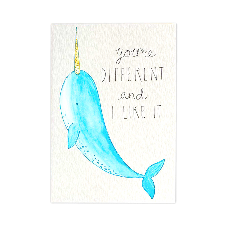 You're different Narwhal card - Little Difference NZ