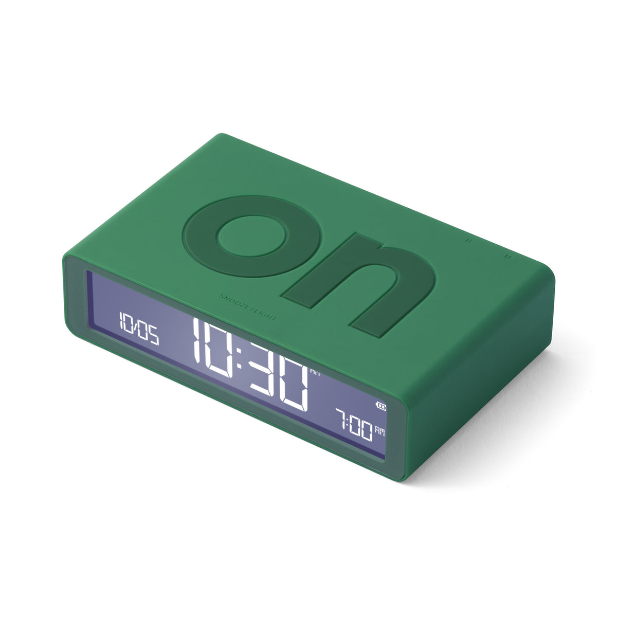 Lexon Flip Classic Rubber Alarm Clock