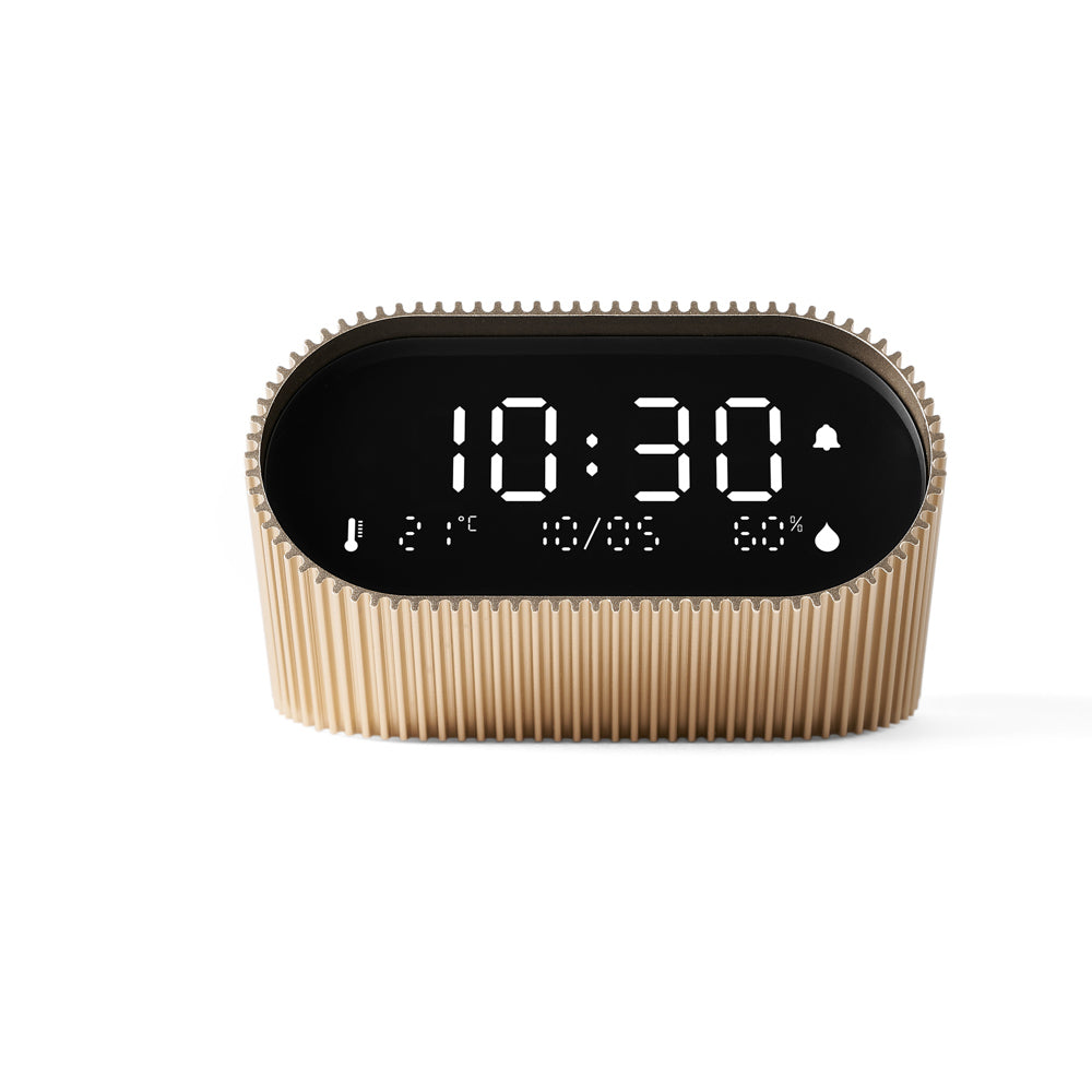 Lexon Ray Clock in Gold