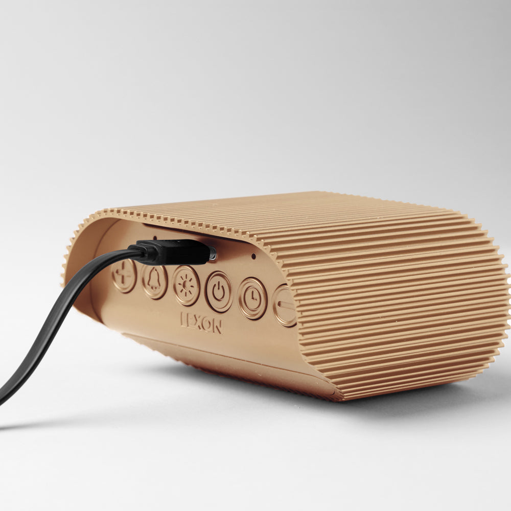 Lexon Ray Clock in Gold