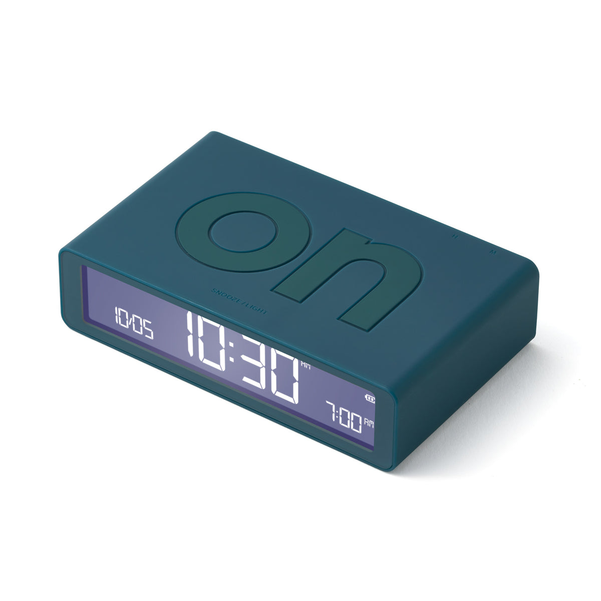 Lexon Flip Classic Rubber Alarm Clock