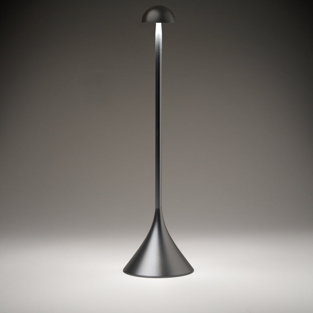 Lexon Steli Dome Rechargeable Lamp - Aluminium