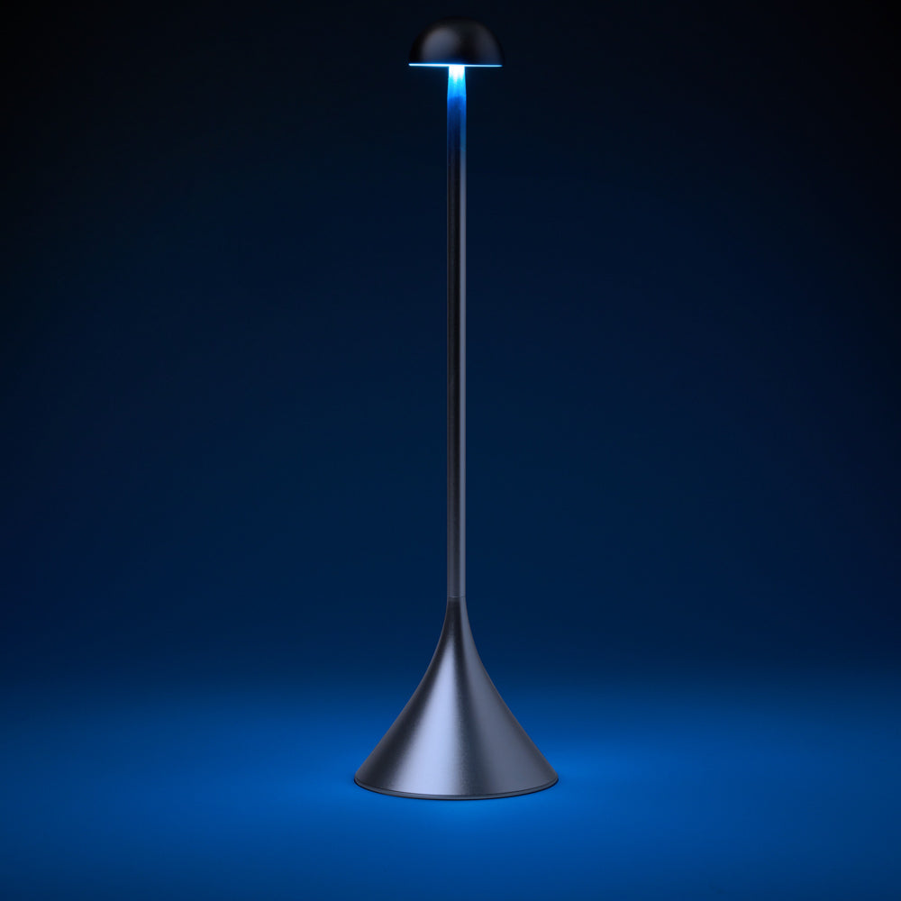 Lexon Steli Dome Rechargeable Lamp - Aluminium