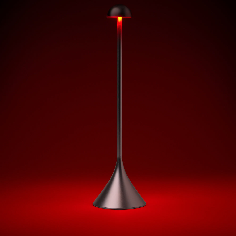 Lexon Steli Dome Rechargeable Lamp - Aluminium