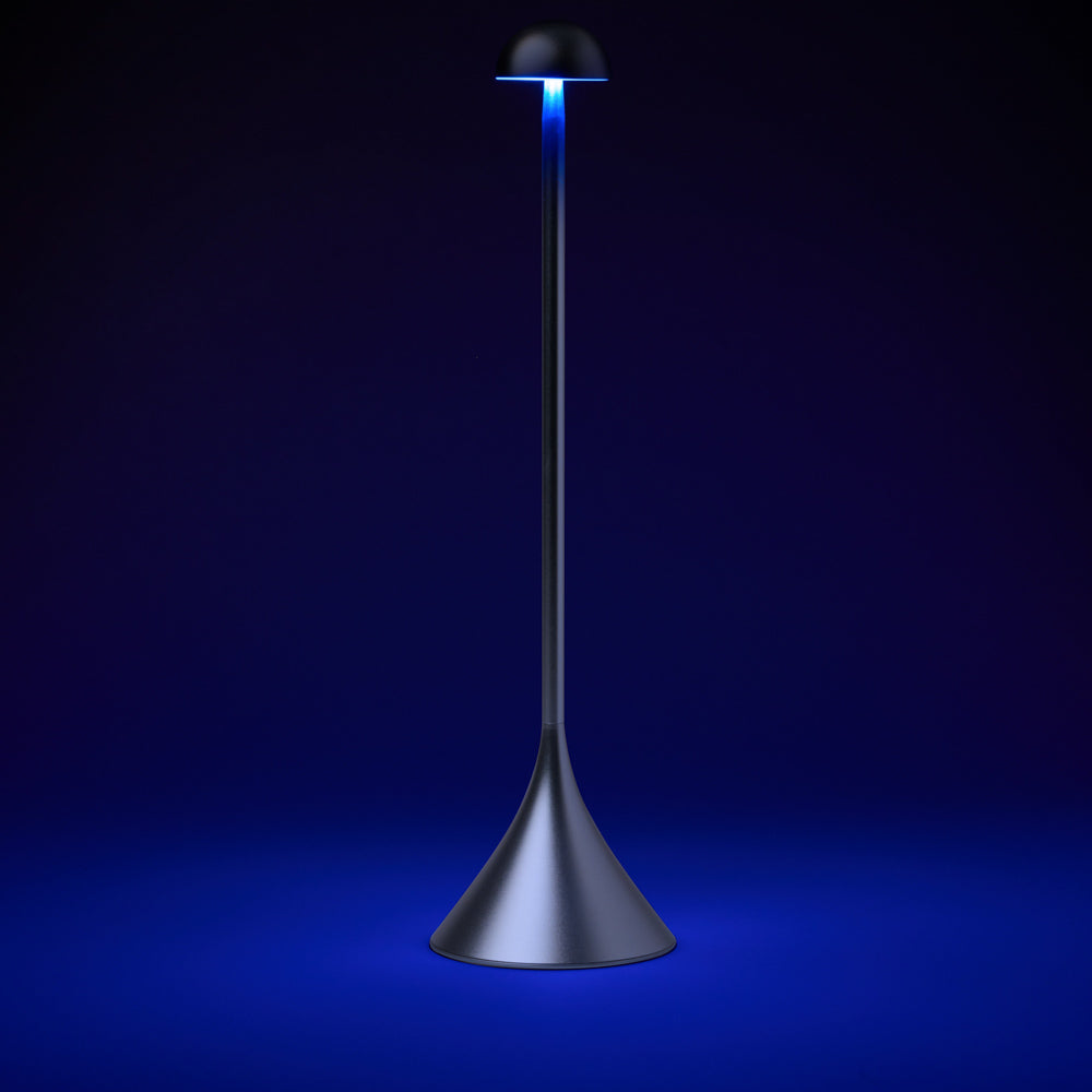 Lexon Steli Dome Rechargeable Lamp - Aluminium