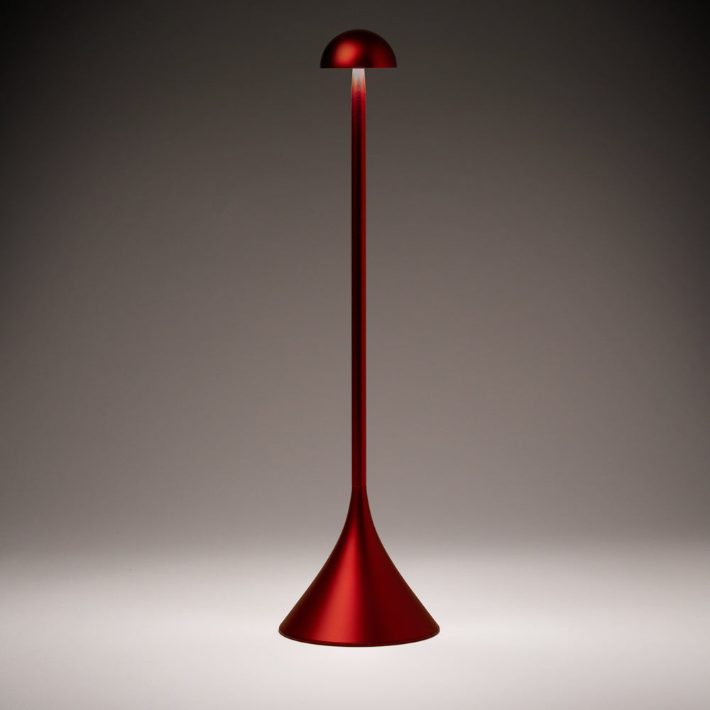 Lexon Steli Dome Rechargeable Lamp - Dark Red