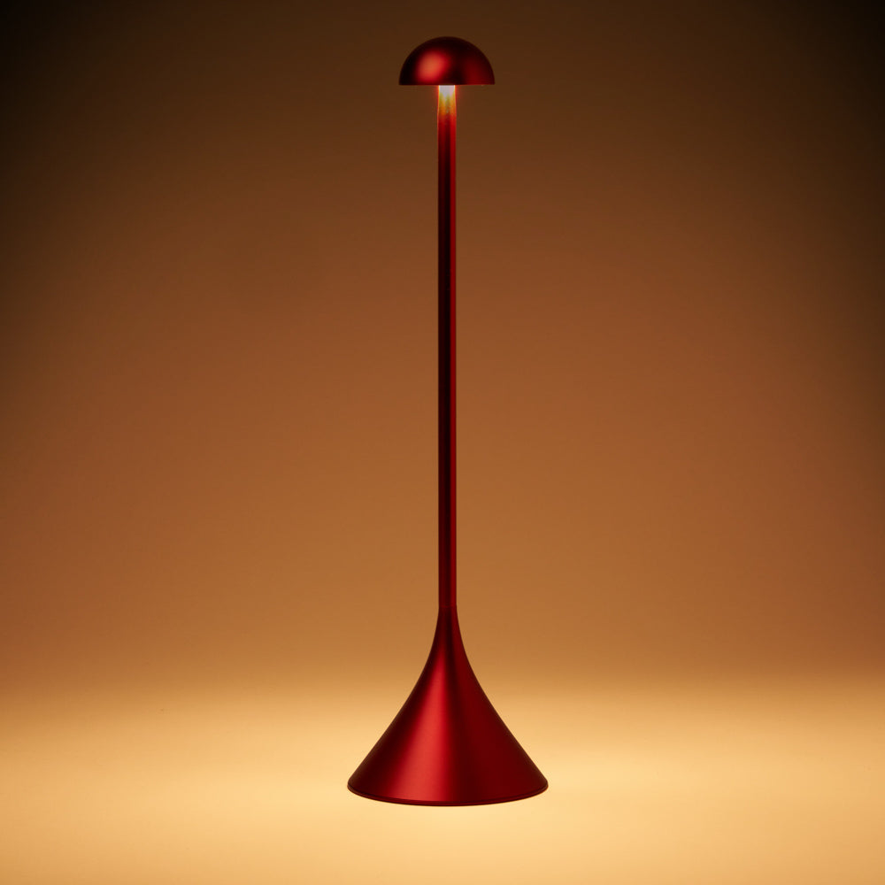 Lexon Steli Dome Rechargeable Lamp - Dark Red
