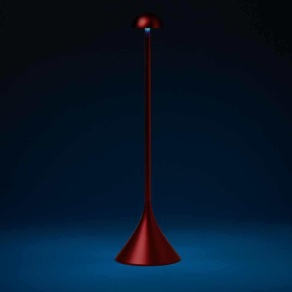 Lexon Steli Dome Rechargeable Lamp - Dark Red
