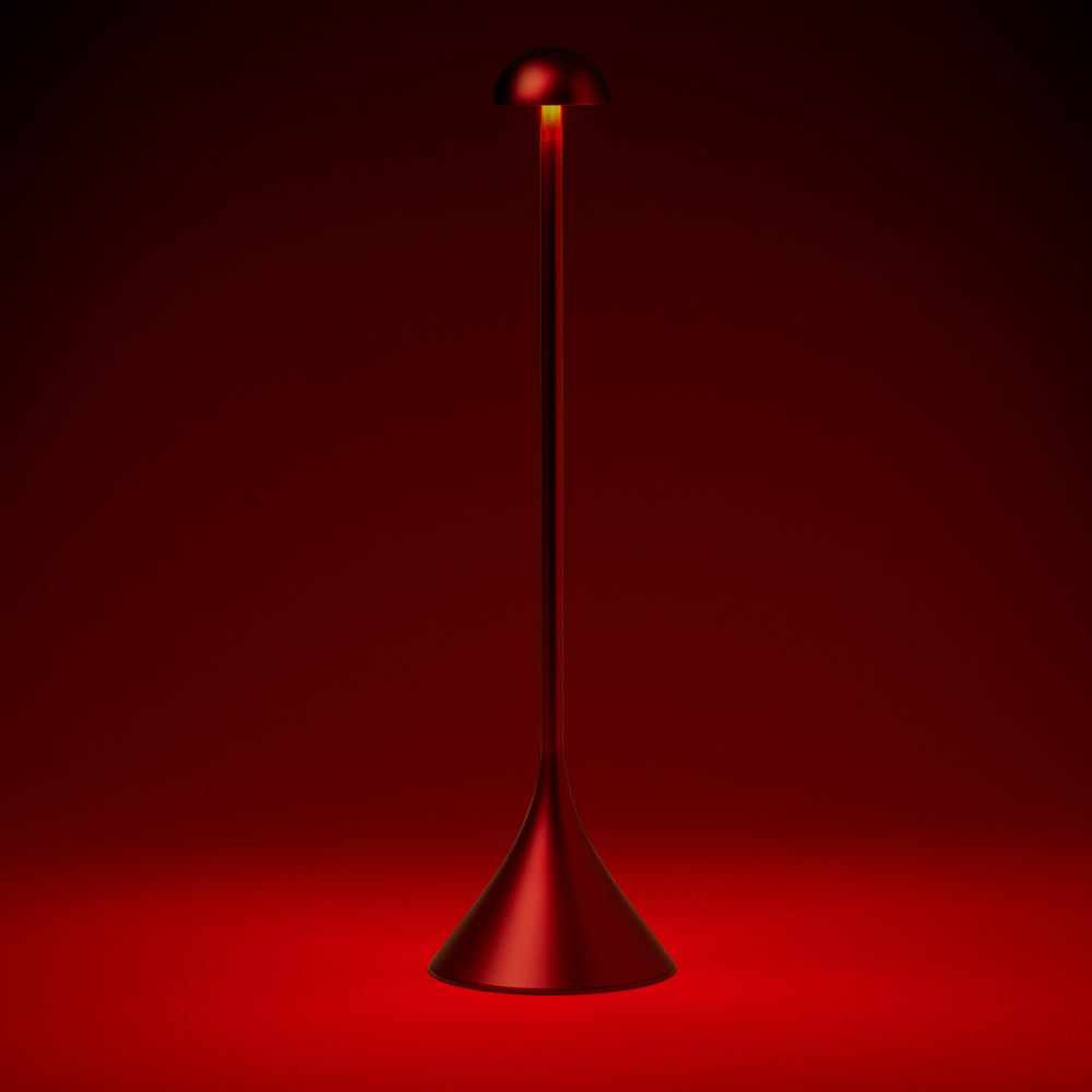 Lexon Steli Dome Rechargeable Lamp - Dark Red