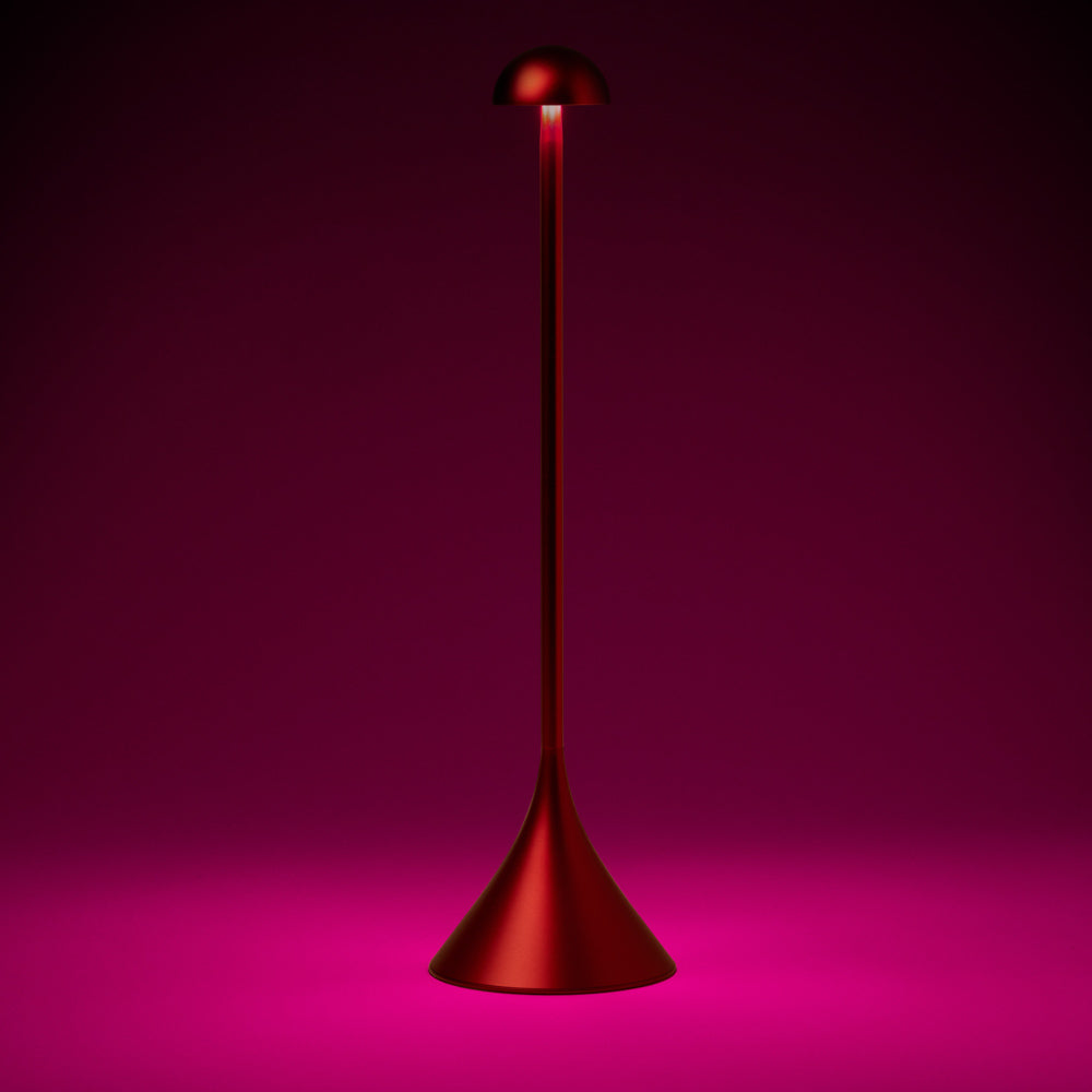 Lexon Steli Dome Rechargeable Lamp - Dark Red