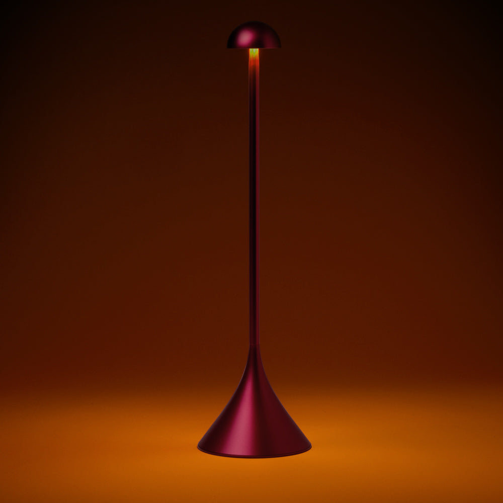 Lexon Steli Dome Rechargeable Lamp - Dark Red