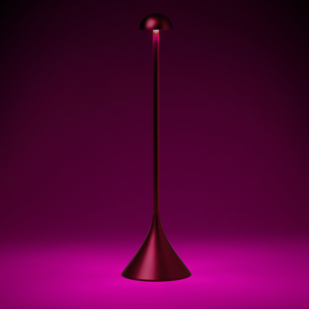 Lexon Steli Dome Rechargeable Lamp - Dark Red