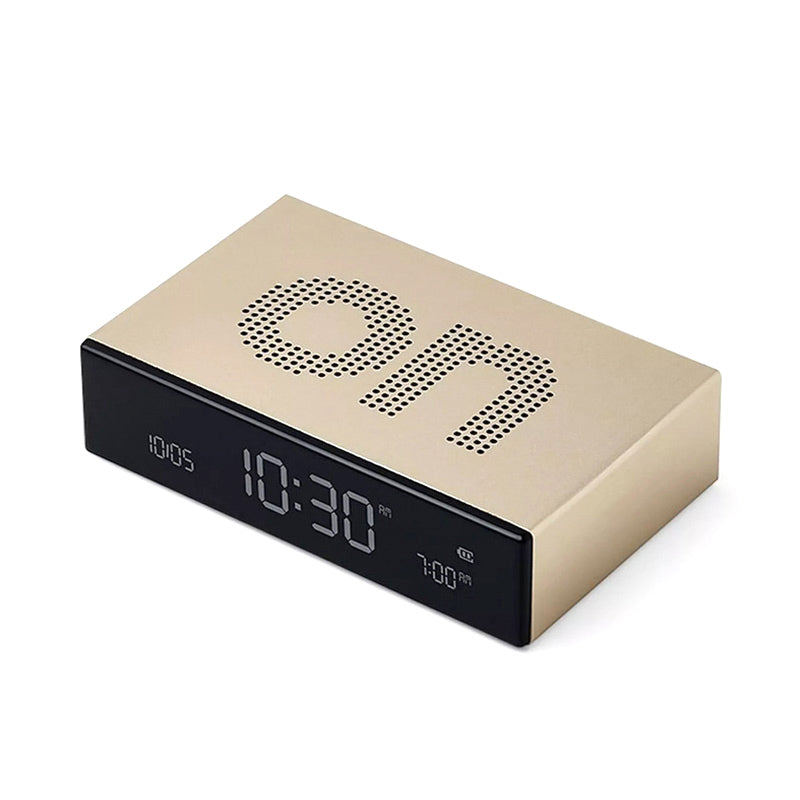 Lexon Flip Premium Aluminium Alarm Clock