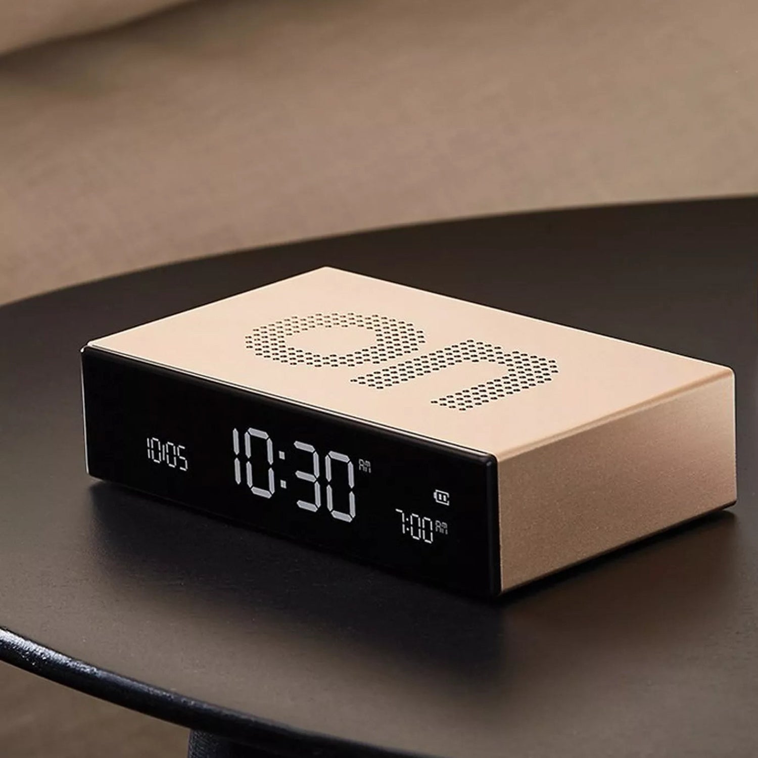 Lexon Flip Premium Aluminium Alarm Clock