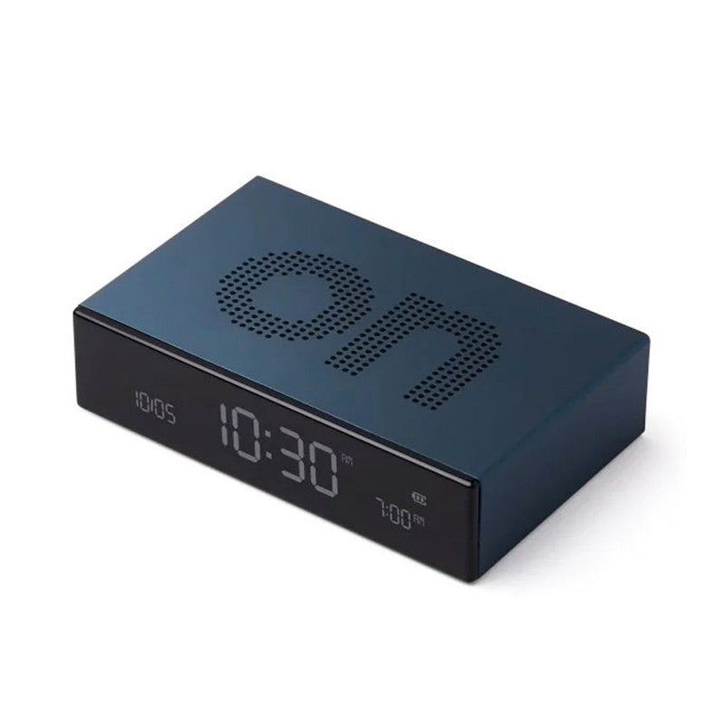 Lexon Flip Premium Aluminium Alarm Clock