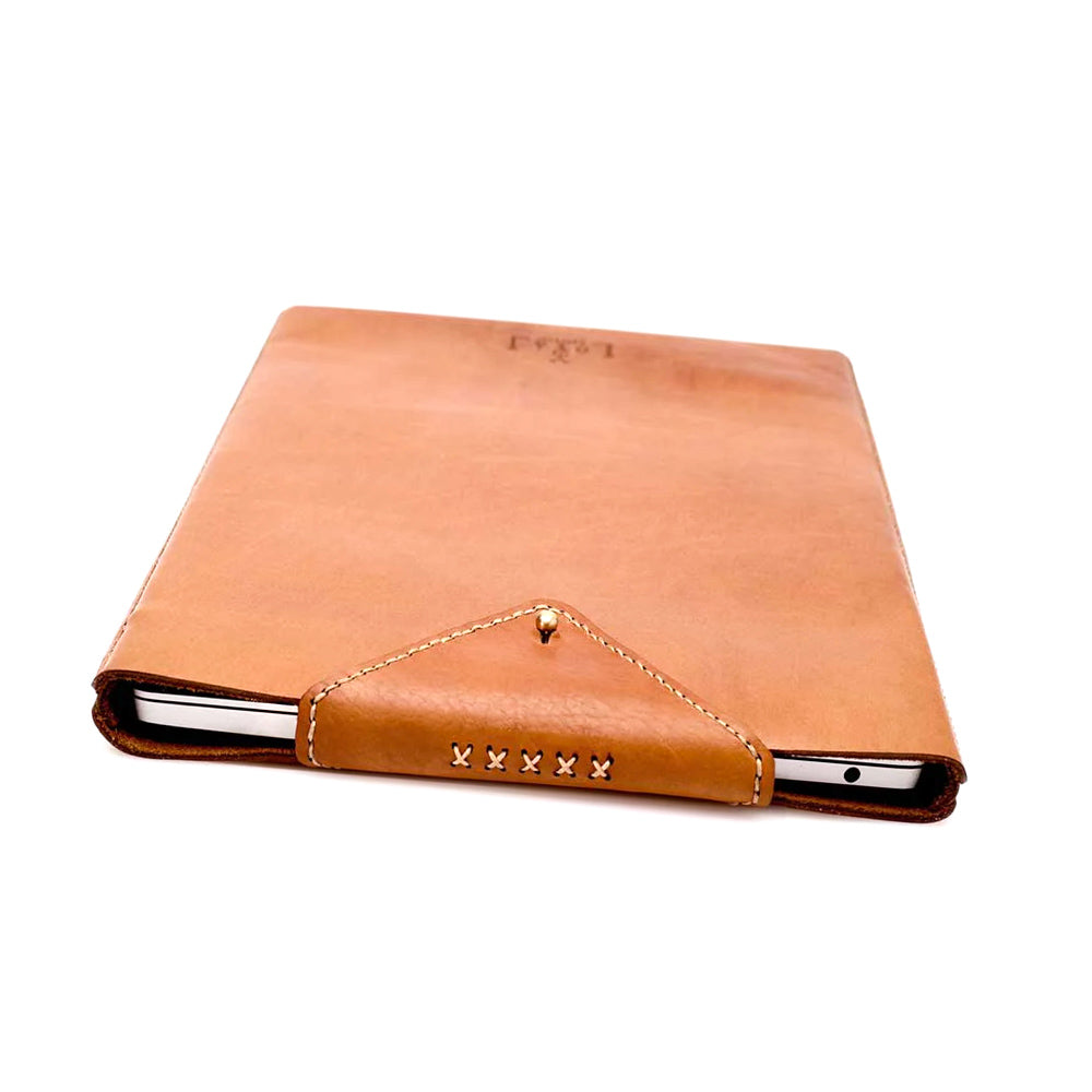 Loyal Workshop Cognac Leather Laptop Sleeve