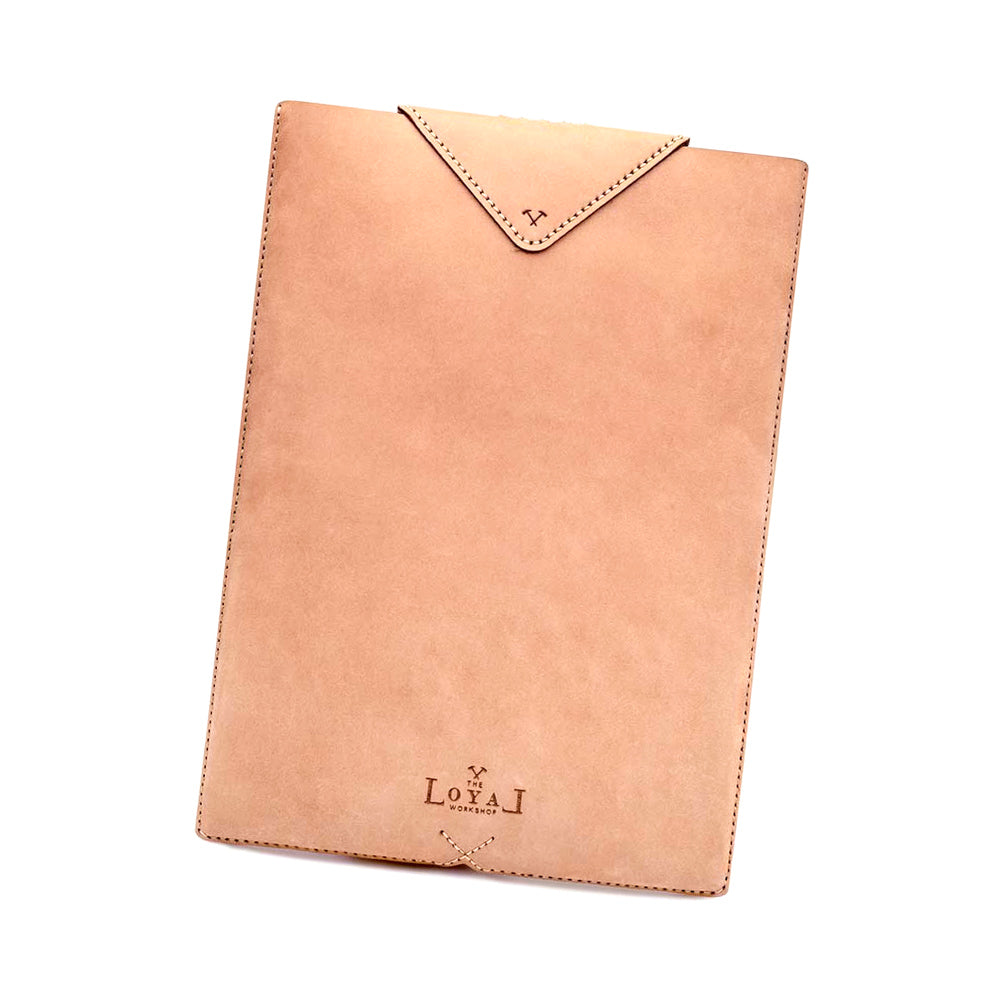 Loyal Workshop Tan Leather Laptop Sleeve