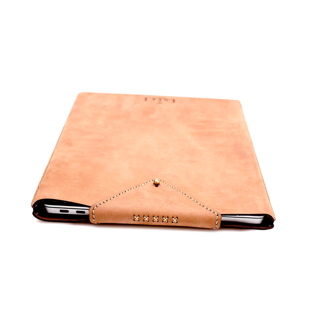 Loyal Workshop Tan Leather Laptop Sleeve