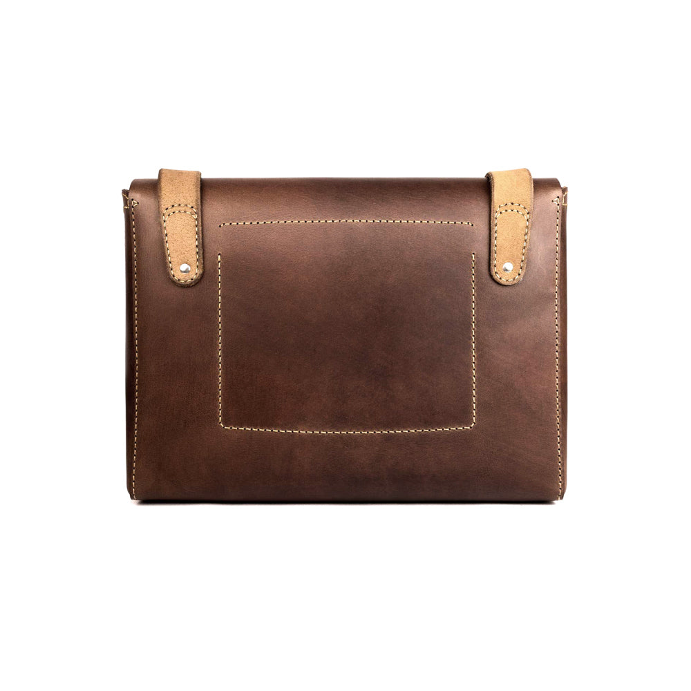 Brown leather satchel bag - Loyal Workshop