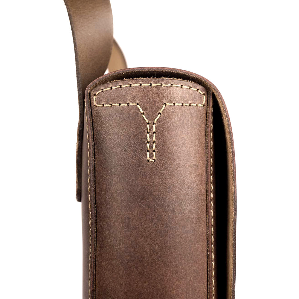 Brown leather satchel bag - Loyal Workshop