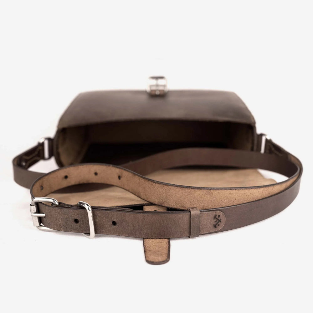 Brown leather satchel bag - Loyal Workshop