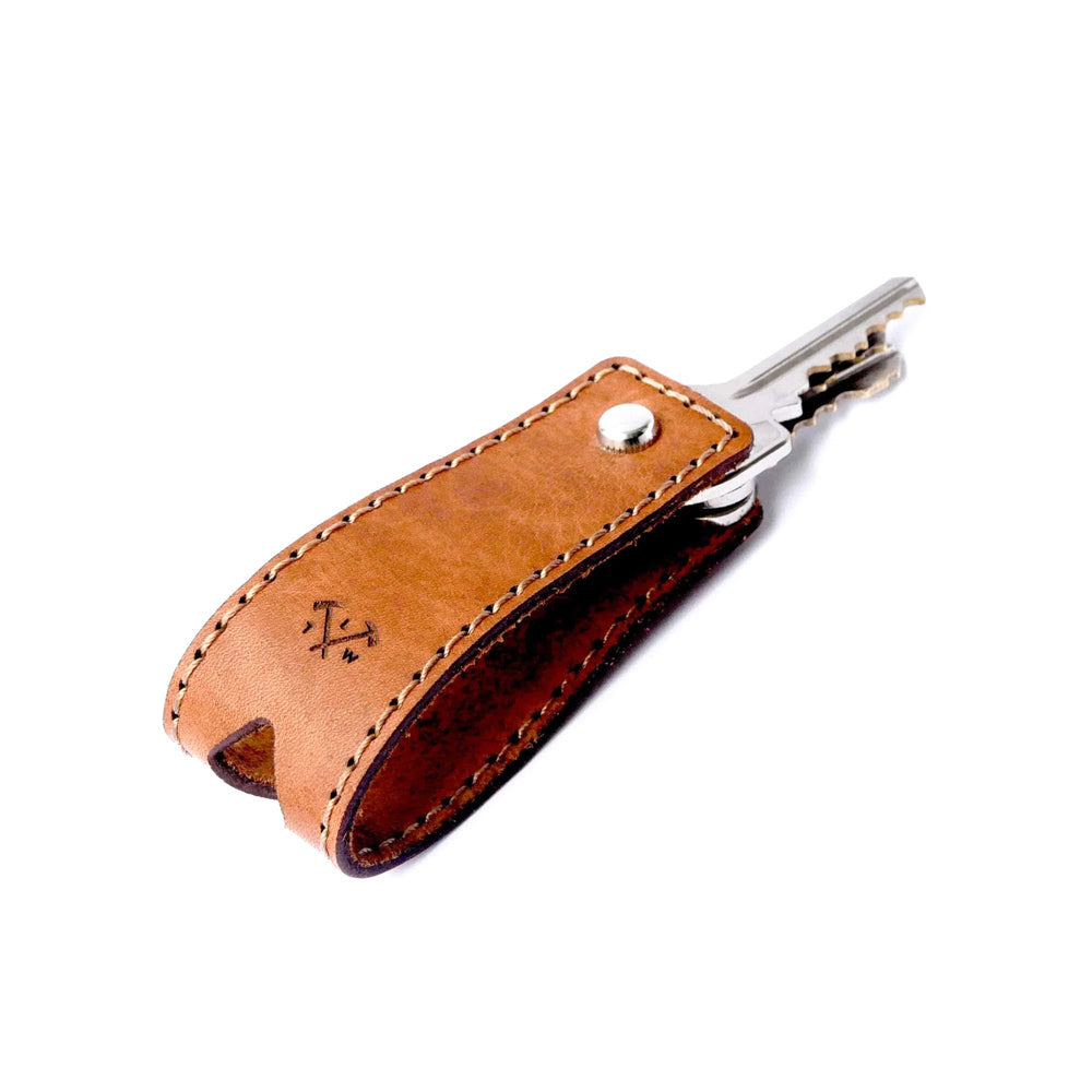 Loyal Workshop Cognac Leather Sammie Key Fob