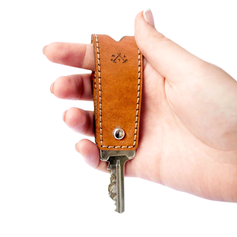 Loyal Workshop Cognac Leather Sammie Key Fob